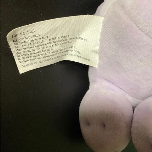 Kohl's Cares Cleo Plush Purple Clifford The Big Red Dog - Picture 7 of 8